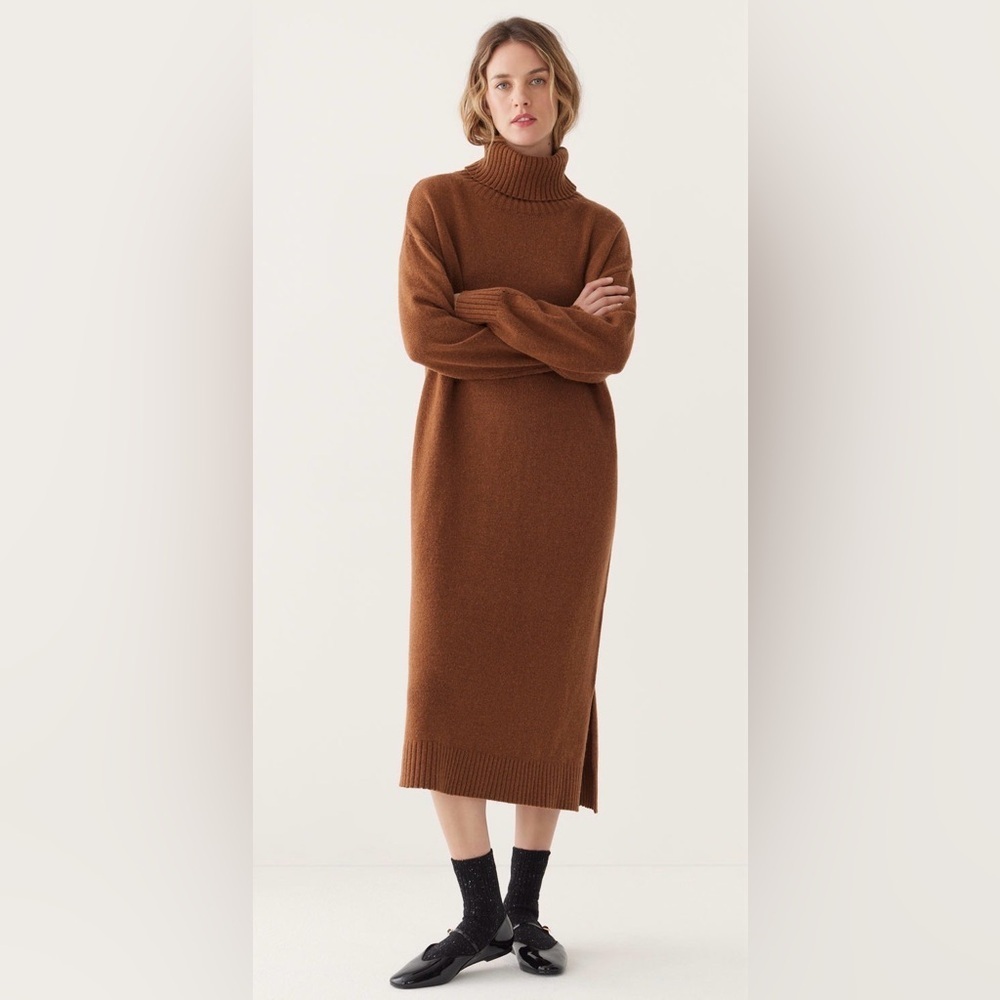NWT Frank and Oak The Turtleneck Sweater Dress Wool blend , size S (169$)